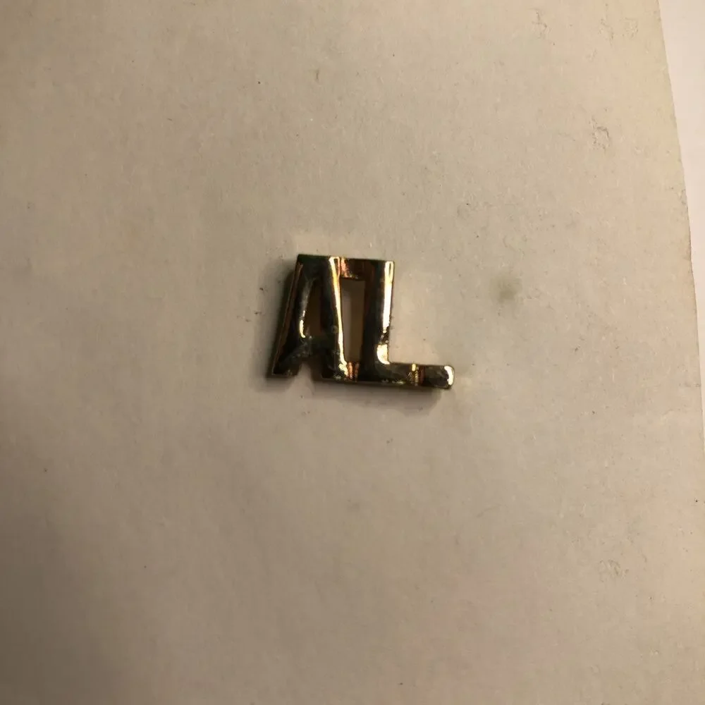 Vintage Goldtone AL. Alabama Lapel Hat Scarf Pin Pinback